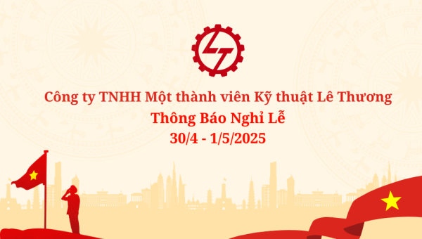 THÔNG BÁO NGHỈ LỄ 30/4 - 1/5/2025